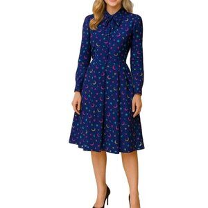 Vintage Yves Saint Laurent Rive Gauche Iconic 1979 Blouse Skirt Moon and Star 34